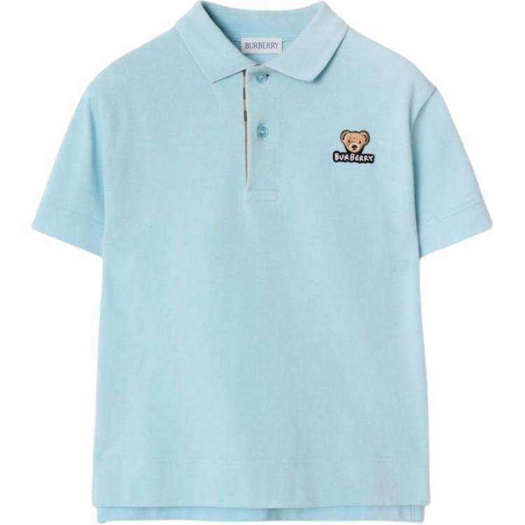 Burberry Polo Shirt SS25 Blue Kids'