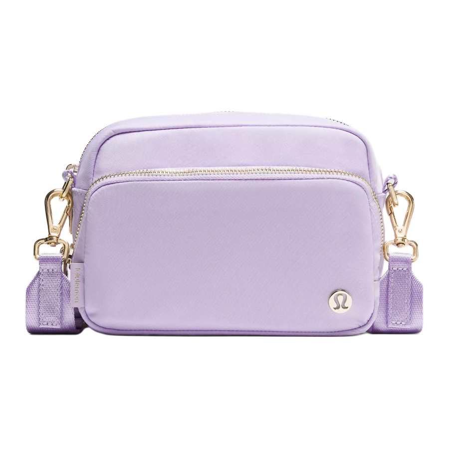 Lululemon Everywhere Nylon Crossbody Bags Unisex Frost Rock Purple & Gold