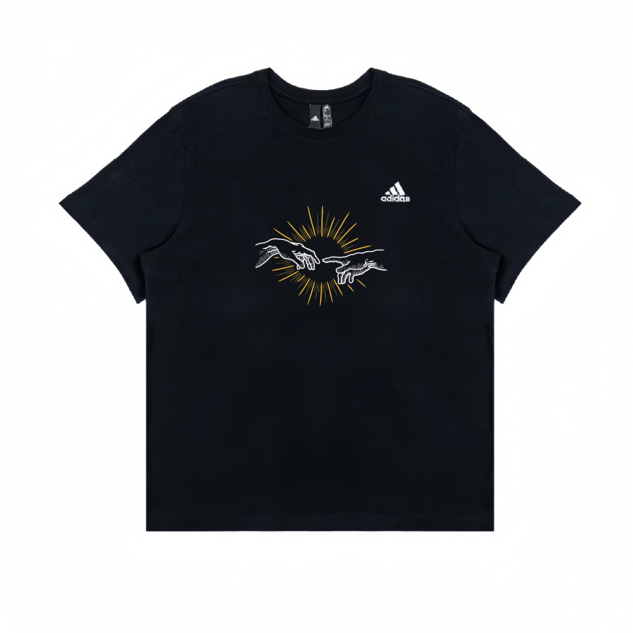 Adidas Adidas T Shirts Unisex Black Crew Neck Straight Fit