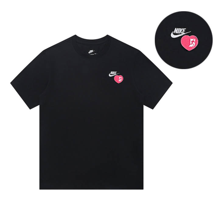 Nike Nike T Shirts Unisex Black Crew Neck Moderate Straight Fit