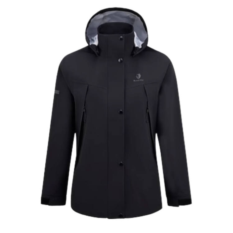 BLACK YAK DESIGNED BY MOUNTAINEERS Jackets Women's Black Detachable Hood Moderate Other