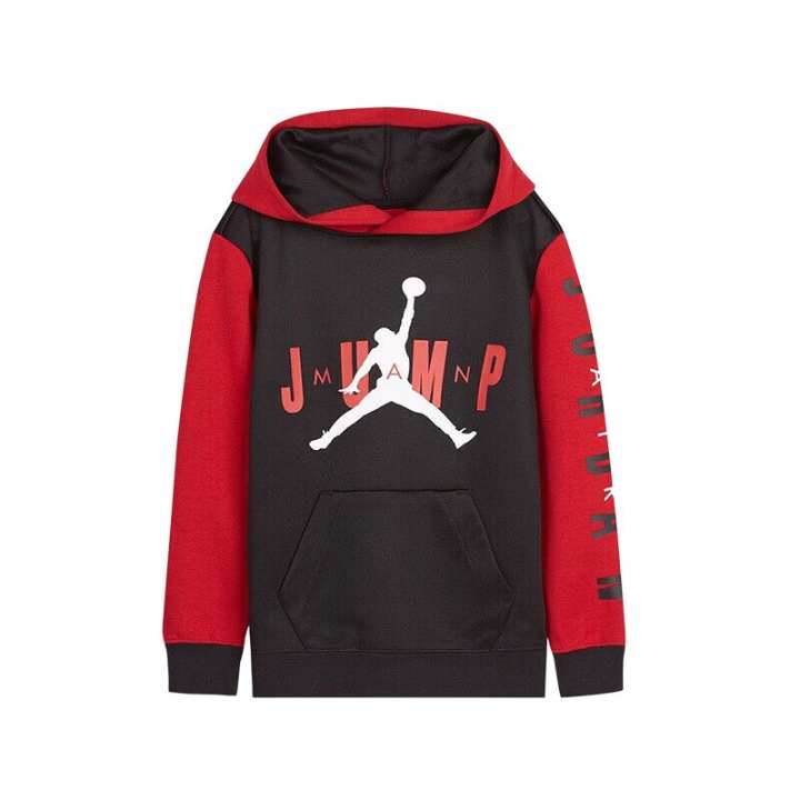 Jordan Jordan Sweatshirt Jet Black/Jordan Red Kids'