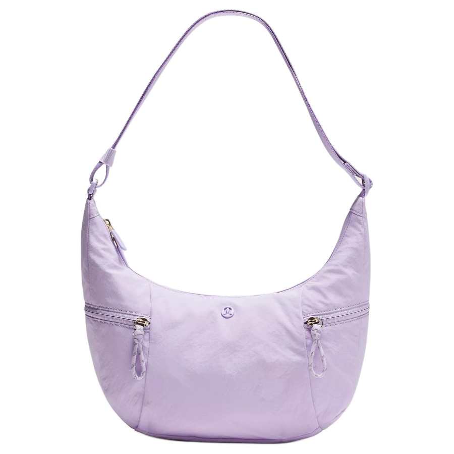 Lululemon Slouchy Nylon Crossbody Bag, Shoulder Bag Unisex Light Lavender