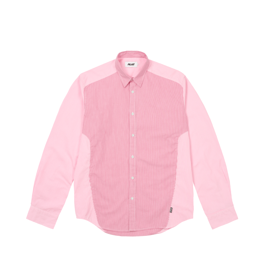 PALACE SS25 Shirts Unisex Pink Lapel Moderate