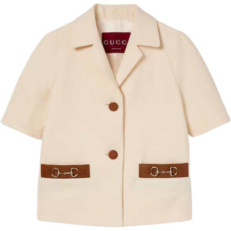 Gucci Horsebit Detailed Short-Sleeved Jacket
