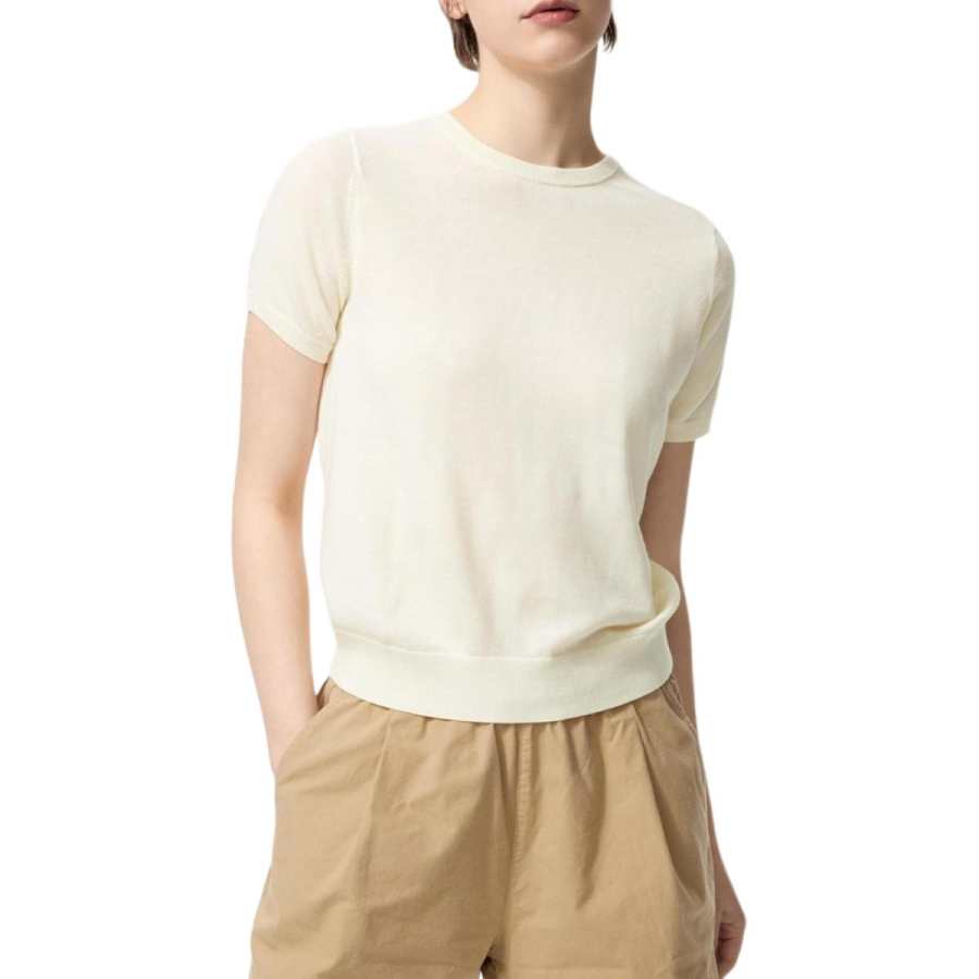 UNIQLO Sweaters Women's Ivory Crew Neck Moderate Other