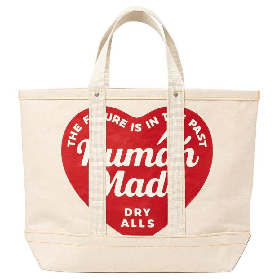 HUMAN MADE Human Made heart-graphic canvas tote bag