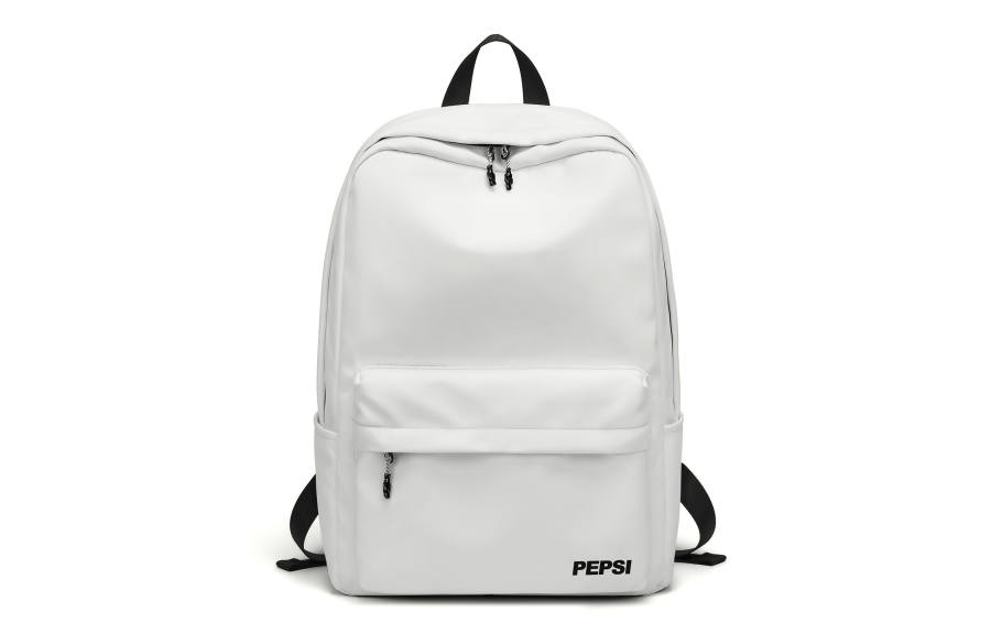 Pepsi Collaboration Water Repellent PU Backpack Fanny Pack Backpack Large Unisex Black/White