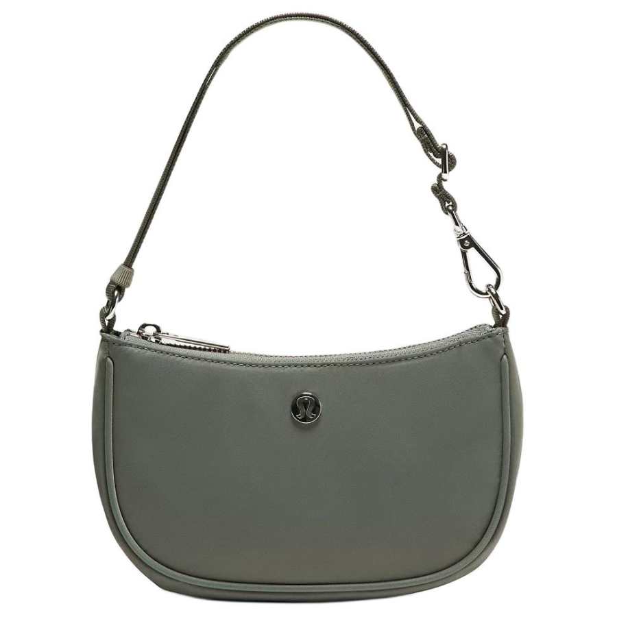 Lululemon Nylon Handbag, Shoulder Bag Mini Women's Green