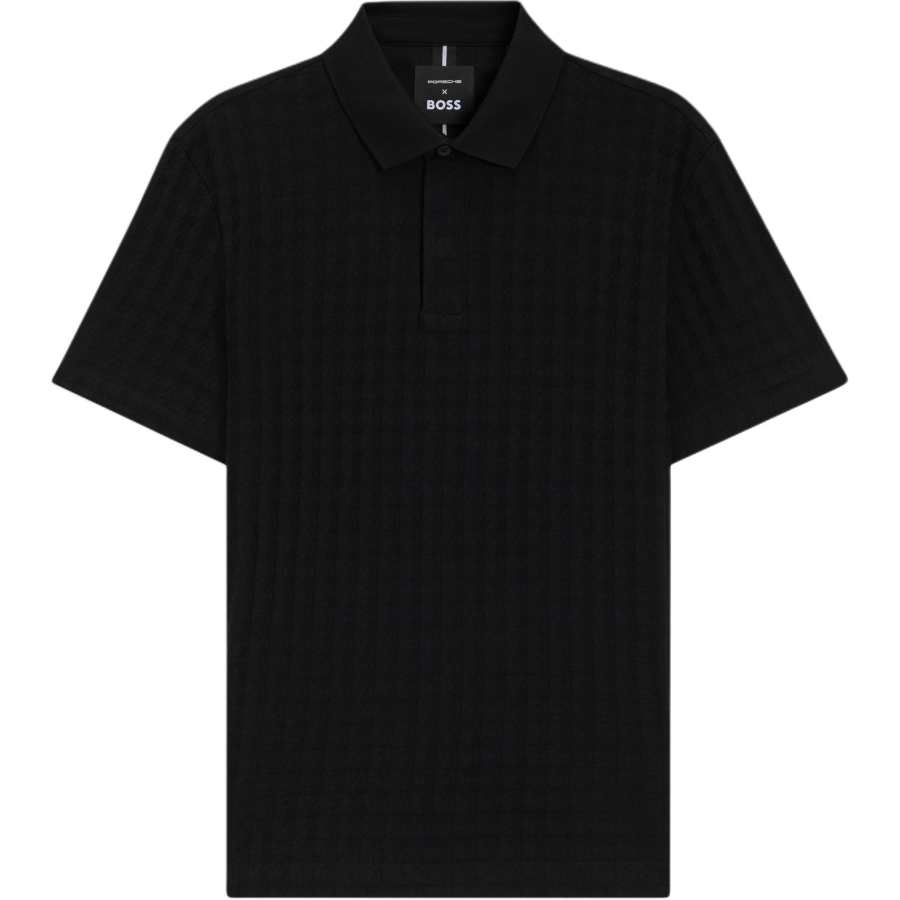 Hugo Boss textured polo shirt