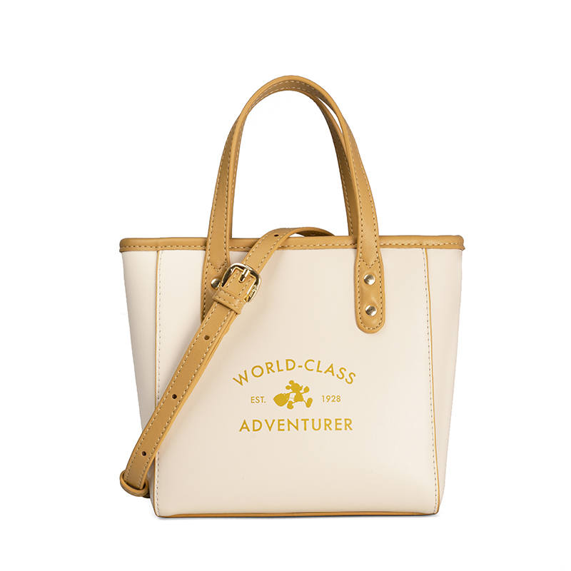 Disney Synthetic Leather Crossbody One Shoulder Handbag Regular Women's Custard