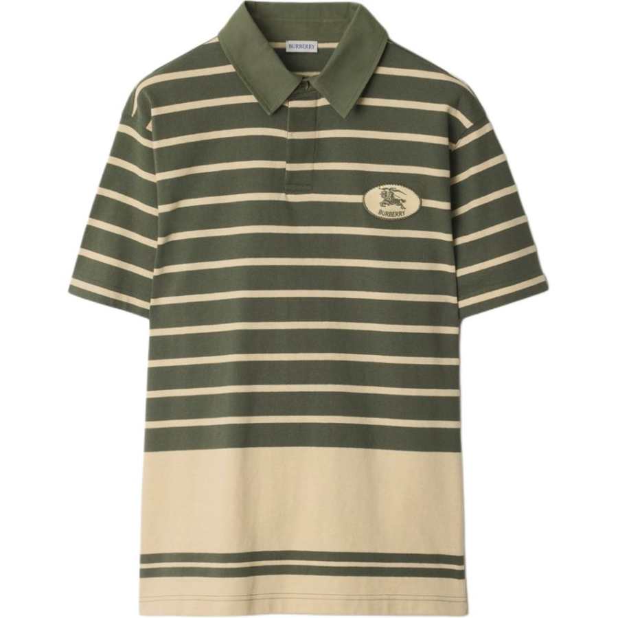 Burberry striped cotton polo shirt