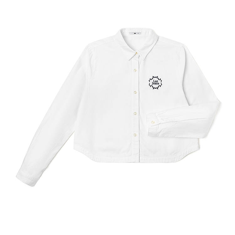 Lee Lee Shirts Women's White Lapel Thin Shirt
