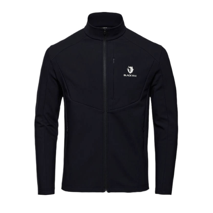 BLACK YAK DESIGNED BY MOUNTAINEERS Jackets Men's Stand Collar Moderate Soft Shell