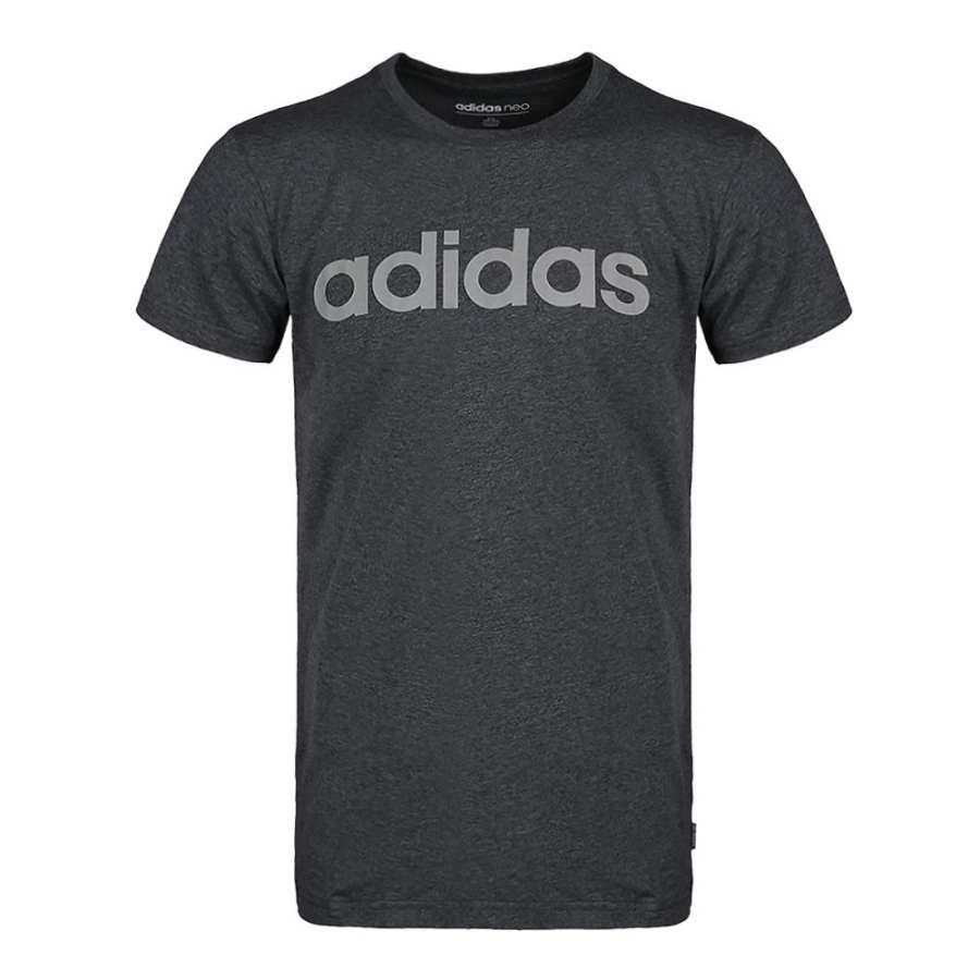 Adidas Neo T Shirts Men's Gray Crew Neck Moderate