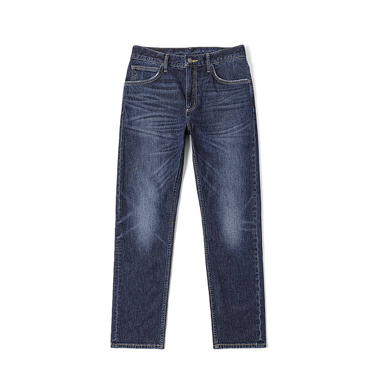 Lee Lee Jeans Men's Dark Blue Moderate Tapered Pants