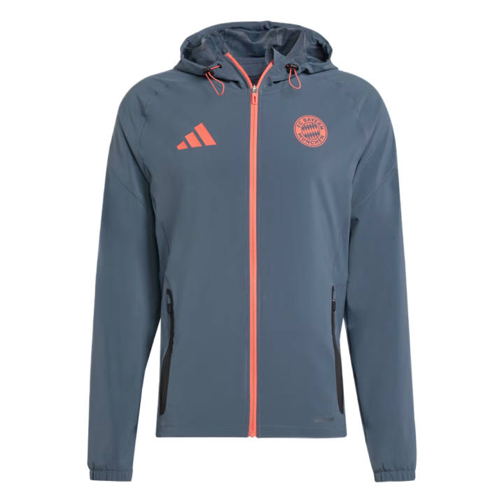 Adidas Adidas x Bayern Munich logo zip-up hoodie