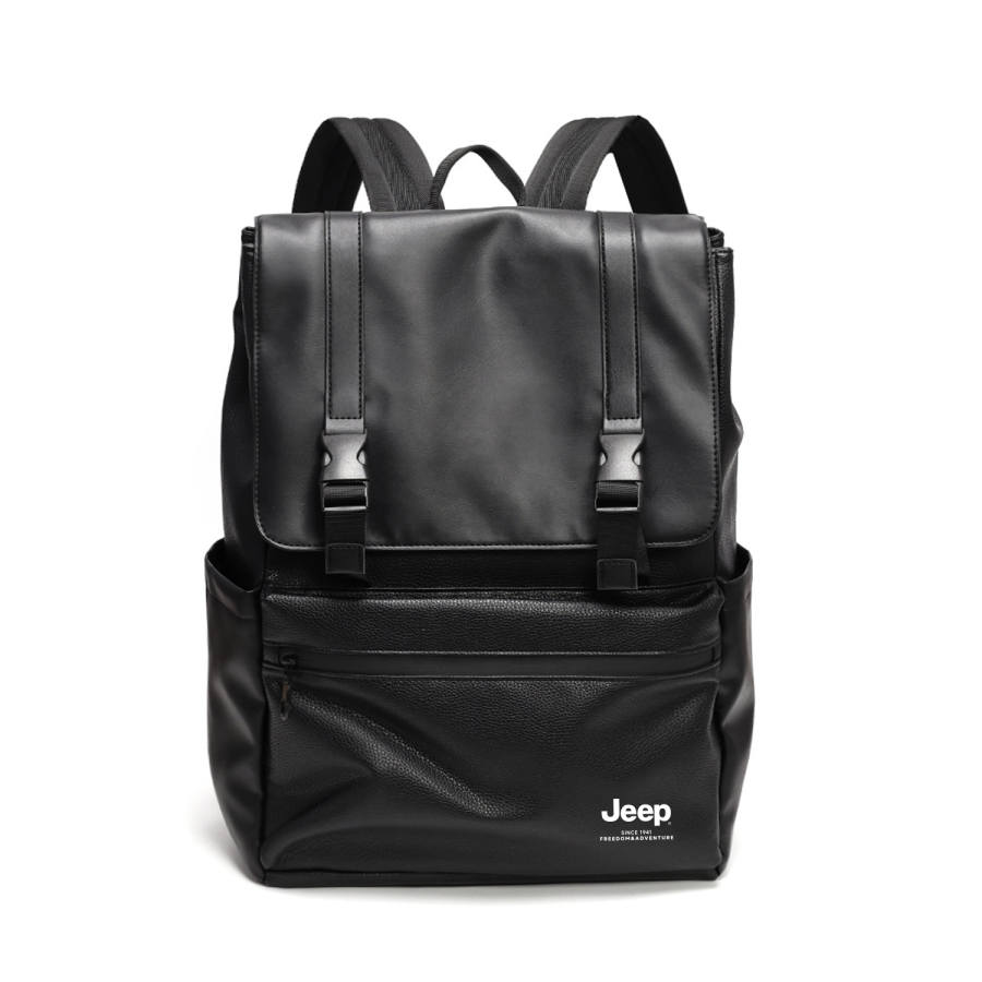 Jeep Jeep Pu Commute Backpack Laptop Bag Backpack Unisex Black