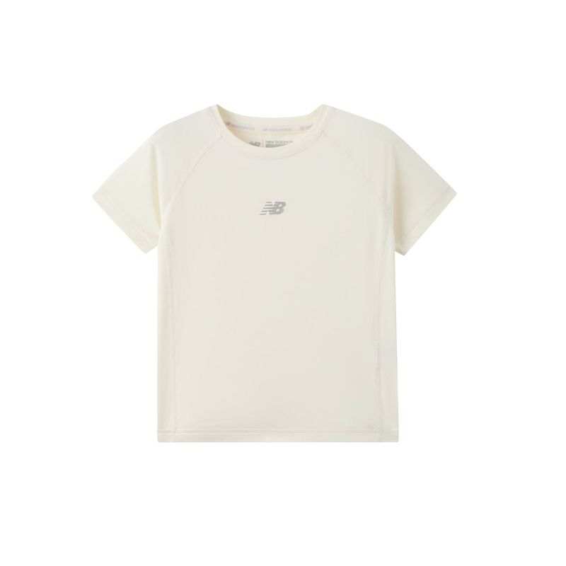 New Balance New Balance T Shirt Ivory White Children Aged 3 7 Years Old