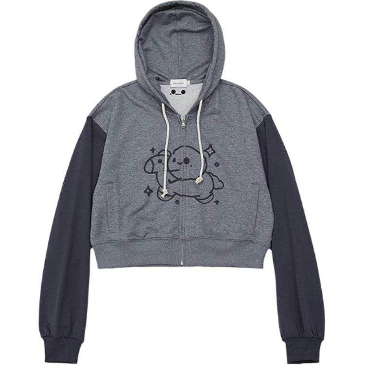 GOOD BAI Sweatshirts Women's Hooded Moderate Cardigan