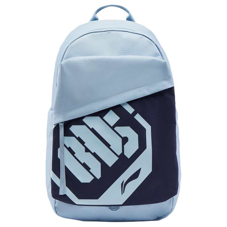 Li-Ning Li Ning BADFIVE Polyester Students Backpack Unisex Soft Matte Blue & Ore Blue