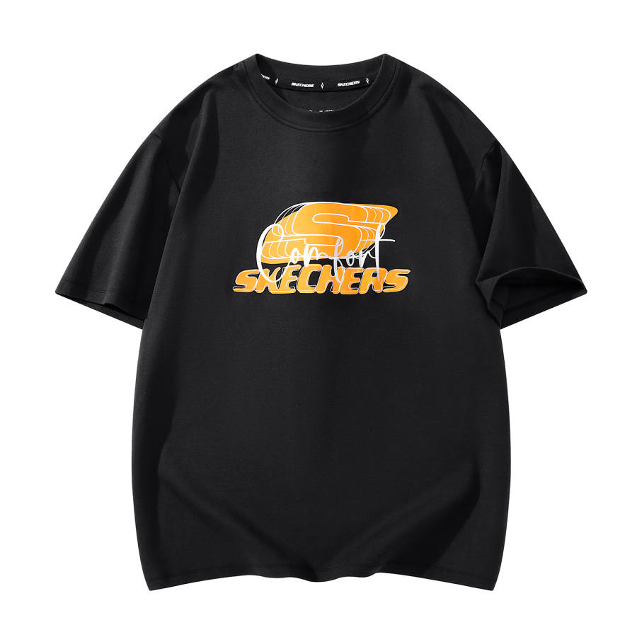 Skechers Elegant Diamond Collection T Shirt Unisex Pitch Black 0136