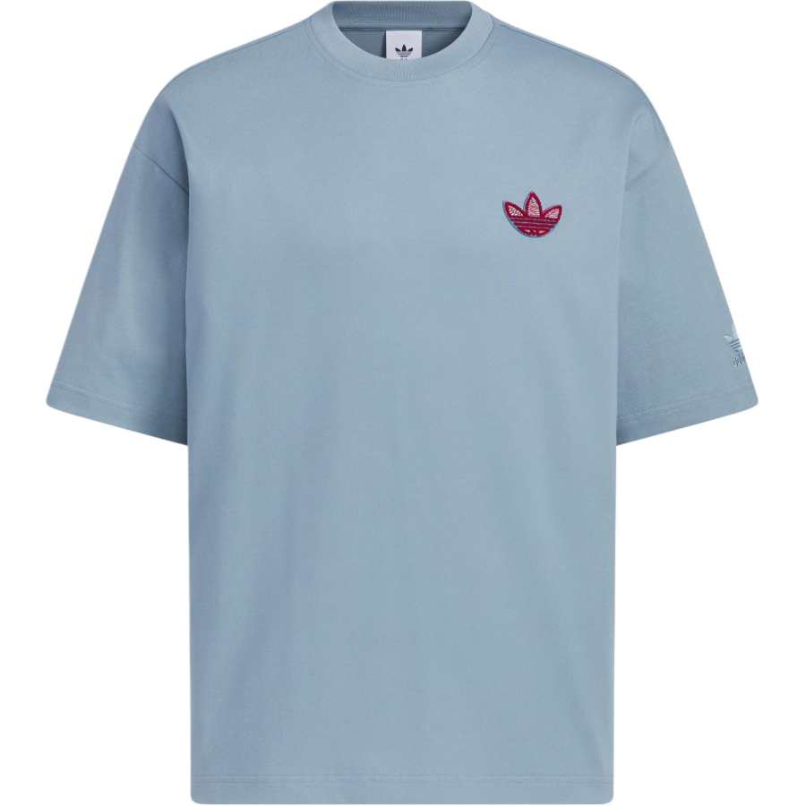 Adidas Originals Trefoil Graphic TREFOILGRAPHICT SHIRT T Shirt Men's Fantasy Gray