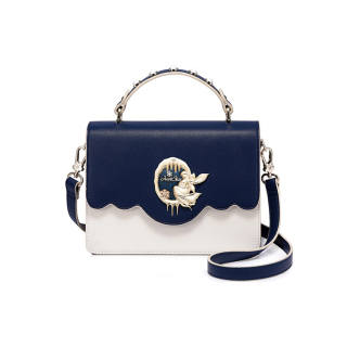 JUST STAR Pu Crossbody One Shoulder Handbag Regular Women's Blue/White