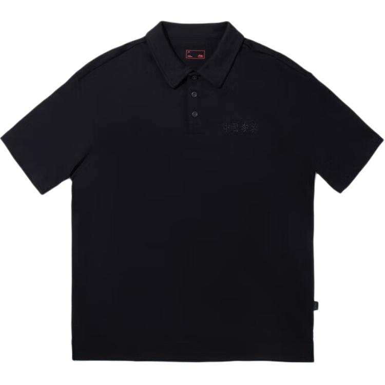 Li-Ning Li Ning Polo Shirt Unisex Black