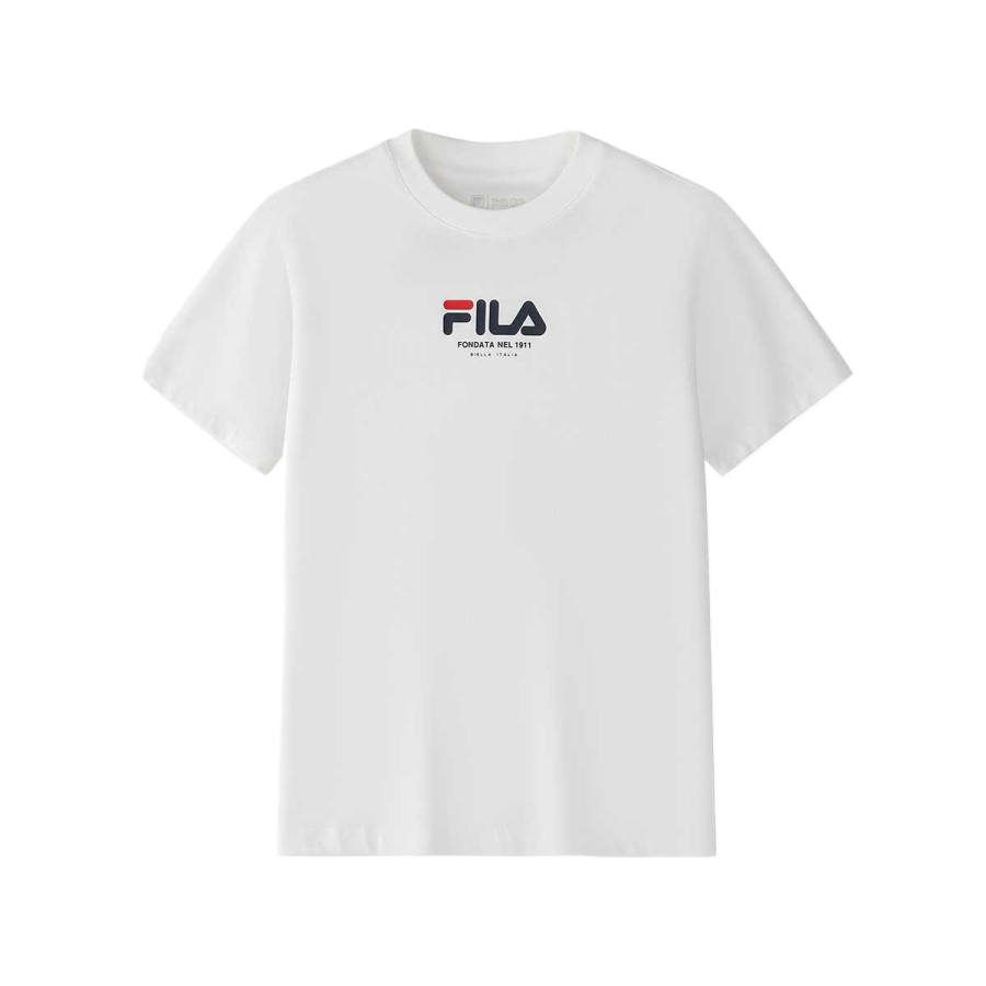 FILA KIDS x YUANTIANZHI,LIANMINGKUAN T Shirt Cloud White Teenagers
