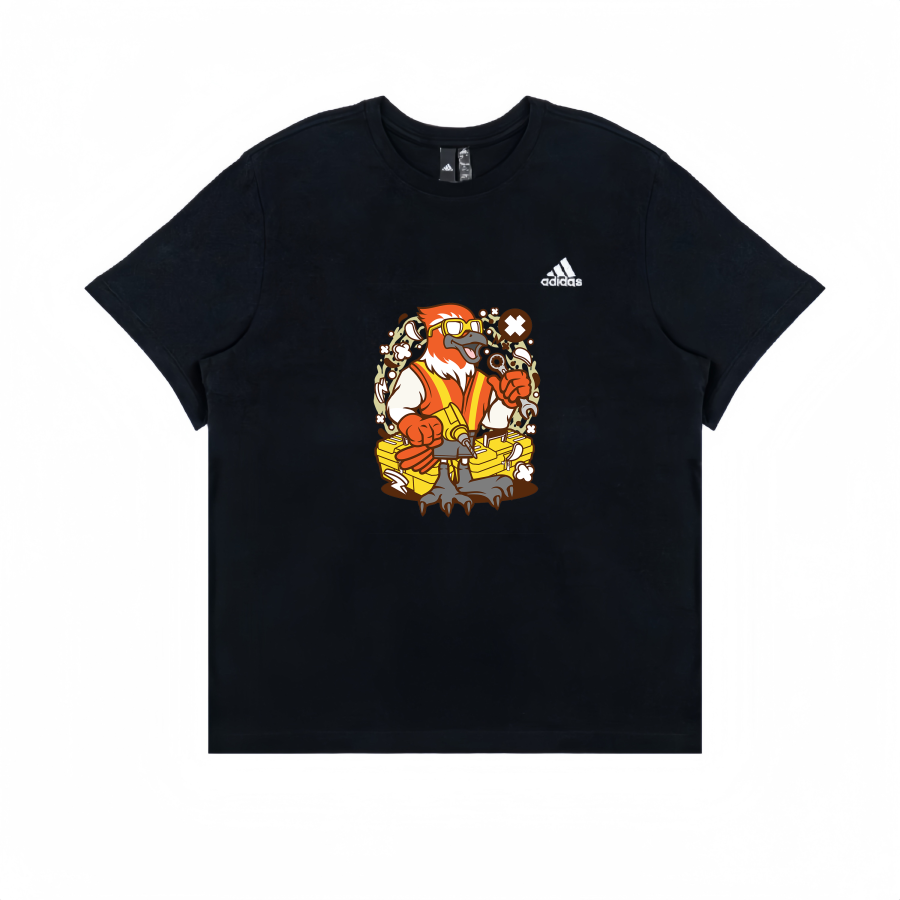 Adidas Adidas T Shirts Unisex Black Crew Neck Straight Fit