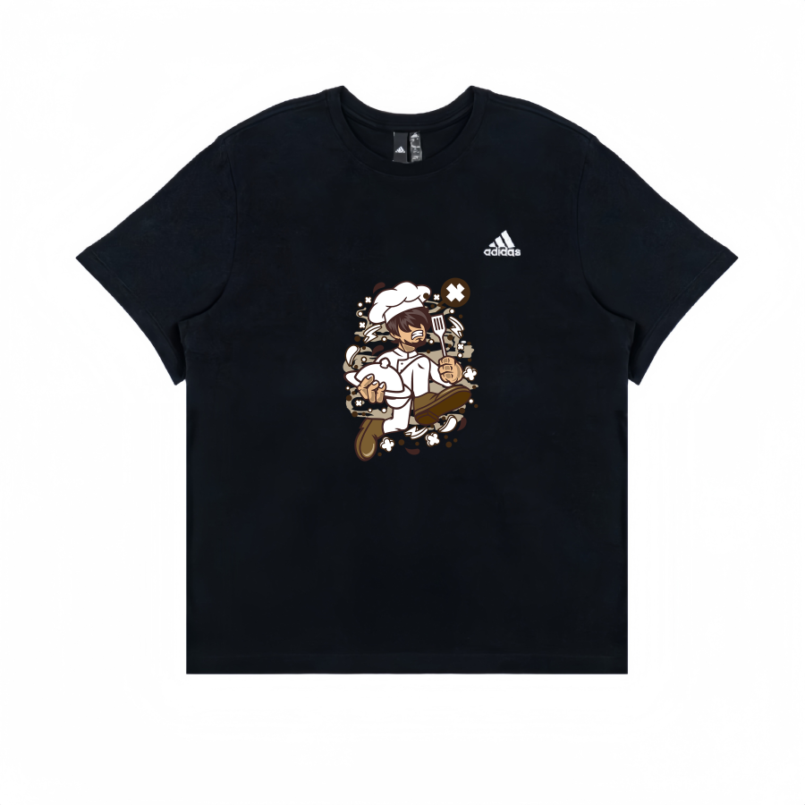 Adidas Adidas T Shirts Unisex Black Crew Neck Straight Fit