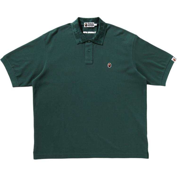 A BATHING APE Bape One Point Relax Fit Polo Shirt