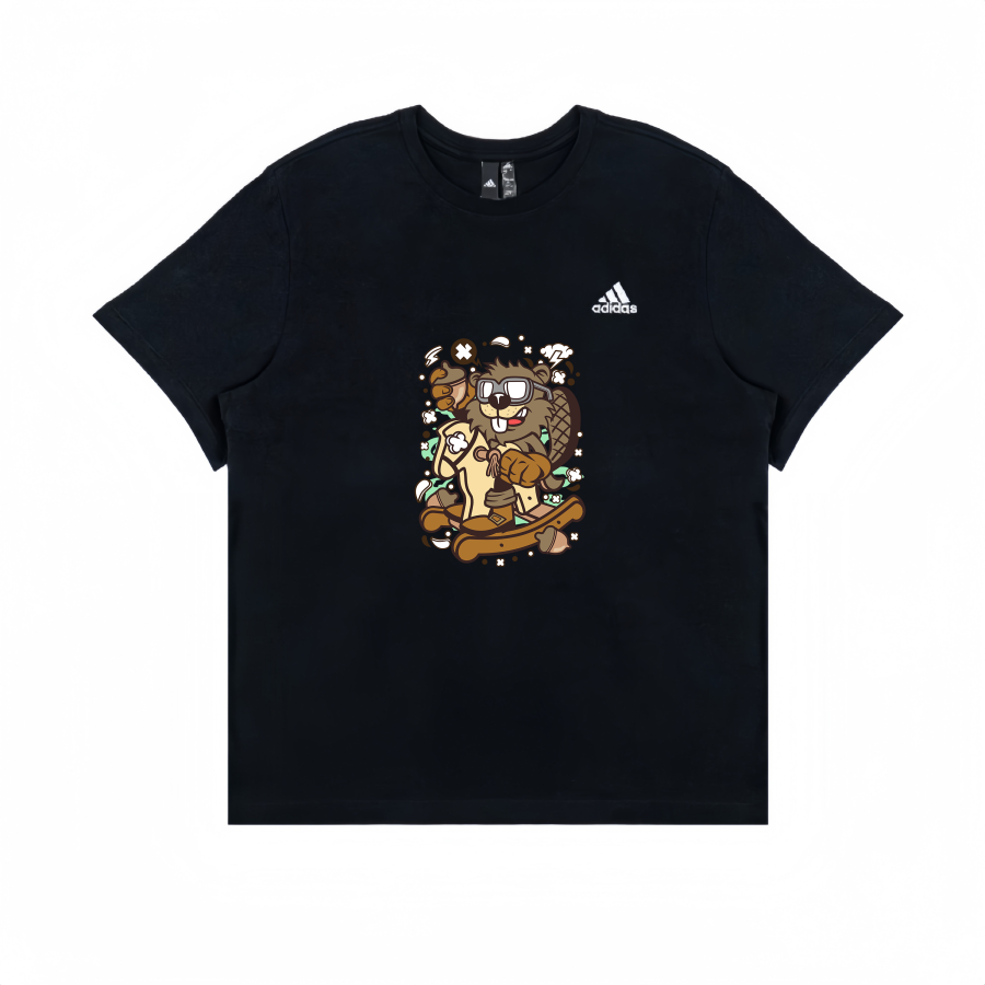 Adidas Adidas T Shirts Unisex Black Crew Neck Straight Fit