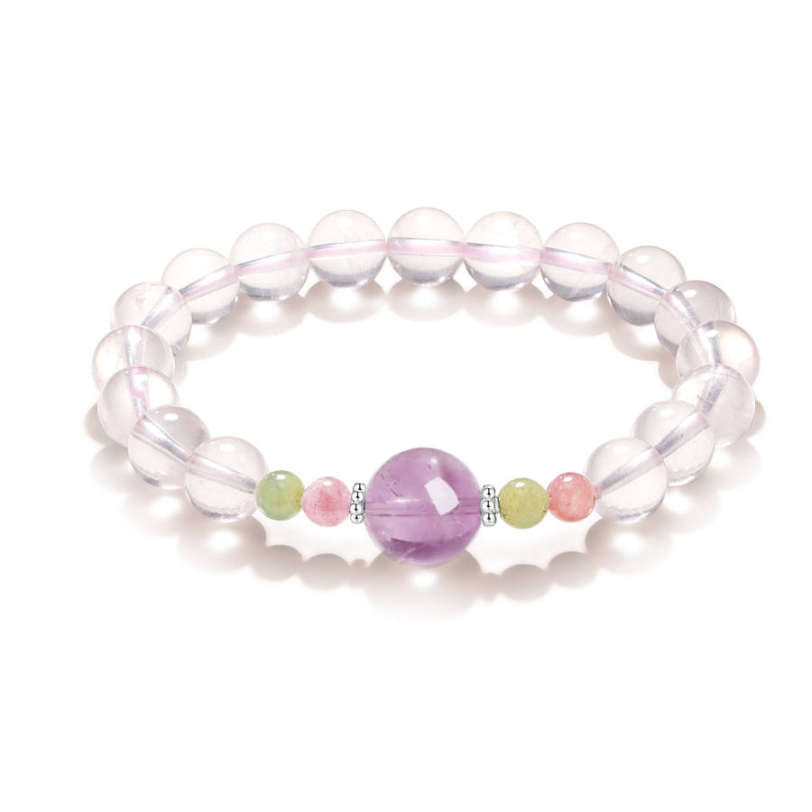 Barbie Pink Crystal Beaded Bracelets Women's
