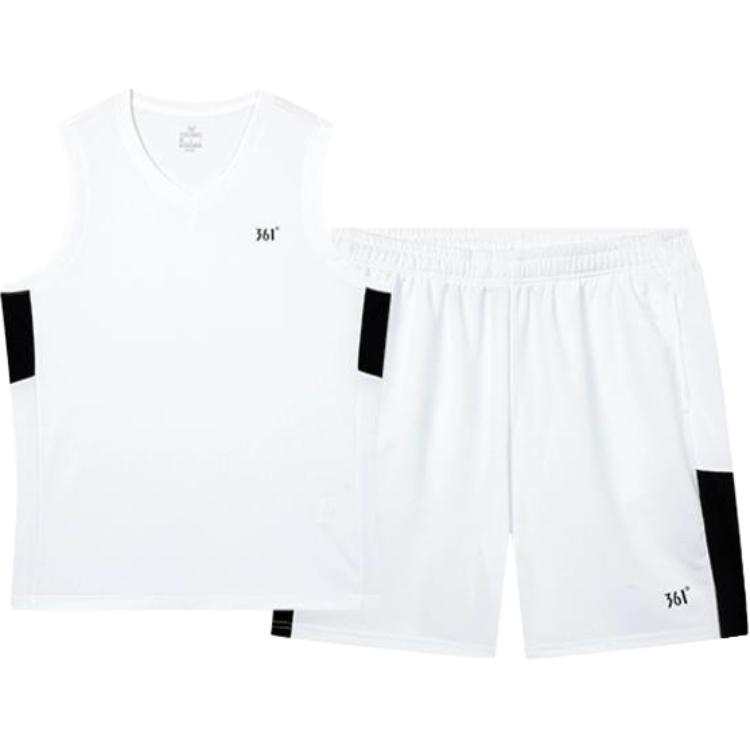 361° Basketball Collection Basketball Suit Men's Raw White