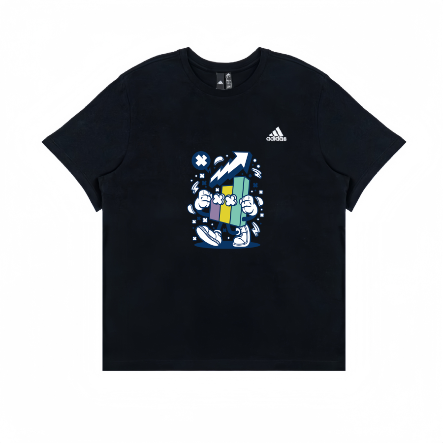 Adidas Adidas T Shirts Unisex Black Crew Neck Straight Fit