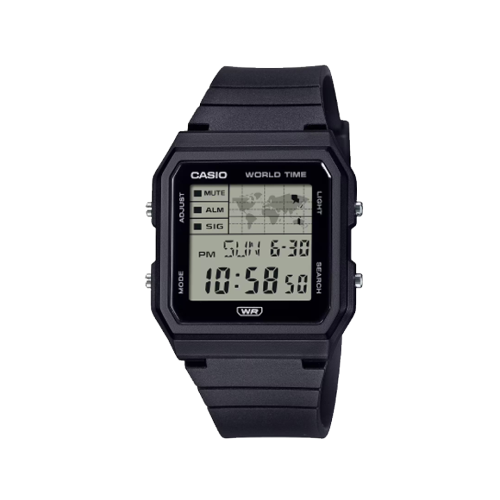 CASIO CASIO Classic Collection Electronic Movement Resin Strap Watch Unisex Gray Dial