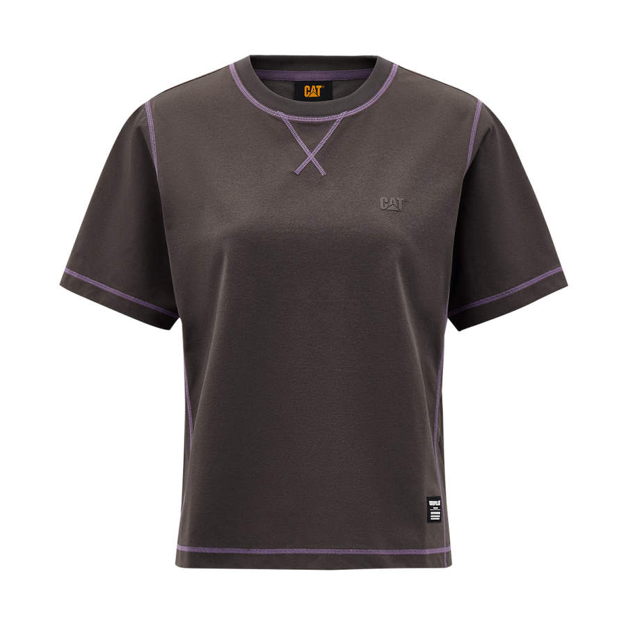 CAT T Shirts Women's Crew Neck Moderate