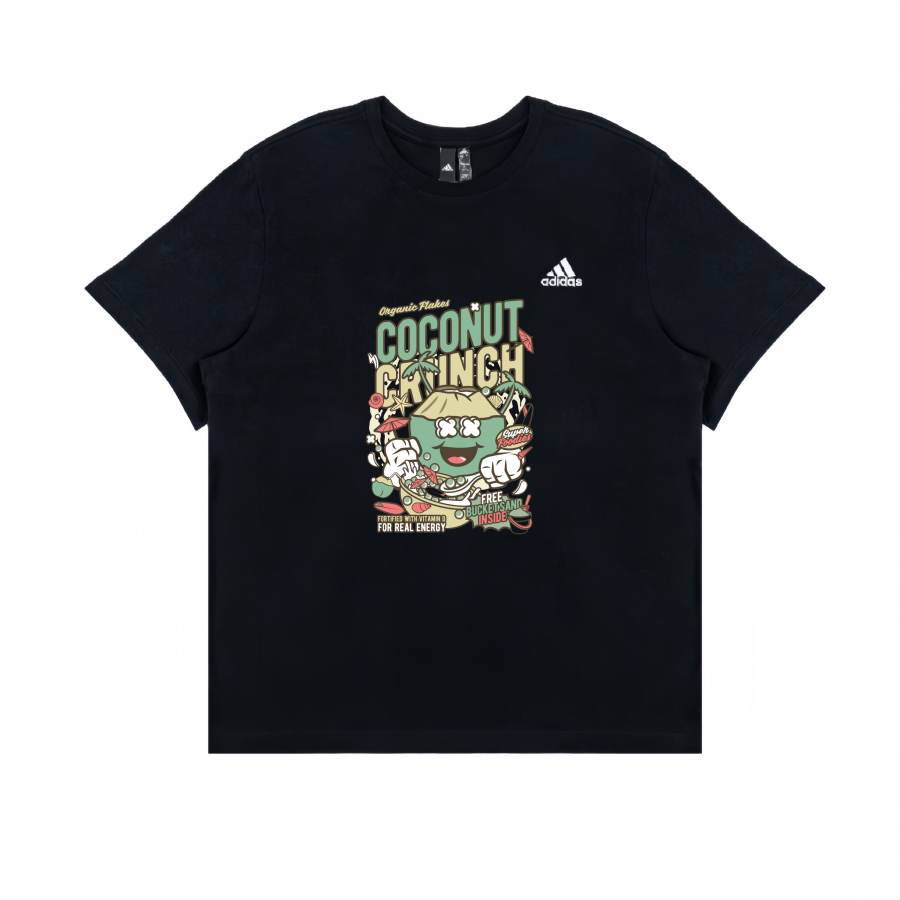 Adidas Adidas T Shirts Unisex Black Crew Neck Straight Fit
