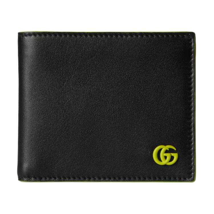 GUCCI GG Marmont Leather Wallet Unisex Black