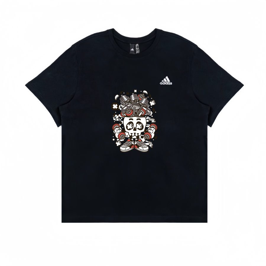 Adidas Adidas T Shirts Unisex Black Crew Neck Straight Fit