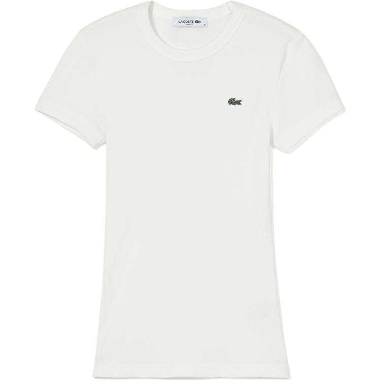 LACOSTE Lacoste Logo Patch Slim-Fit Ribbed T-Shirt