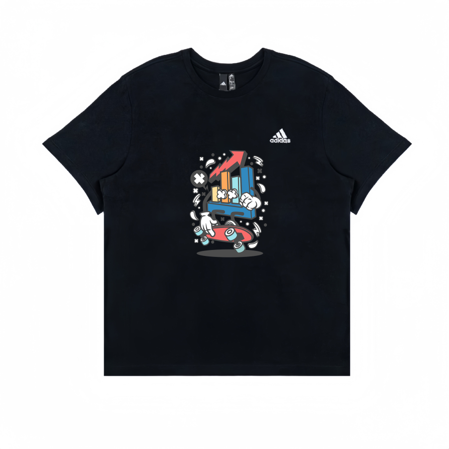 Adidas Adidas T Shirts Unisex Black Crew Neck Straight Fit