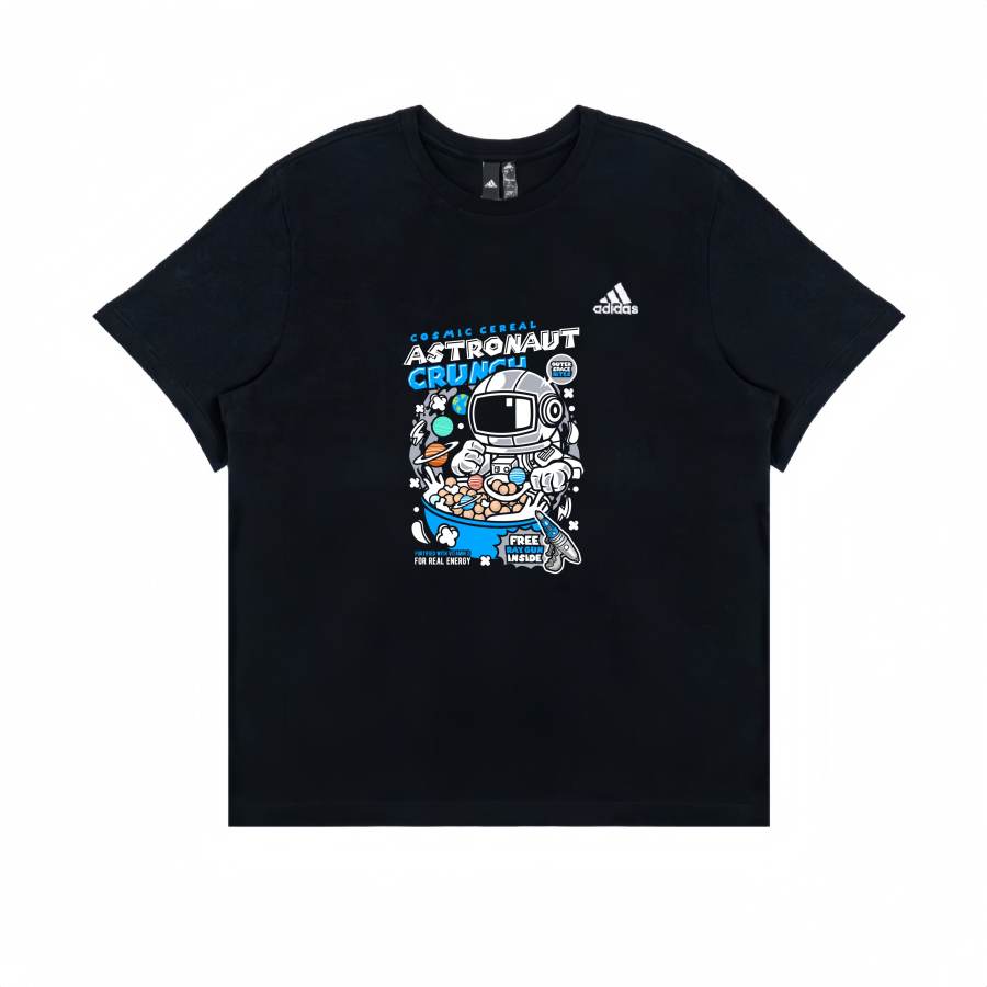 Adidas Adidas T Shirts Unisex Black Crew Neck Straight Fit