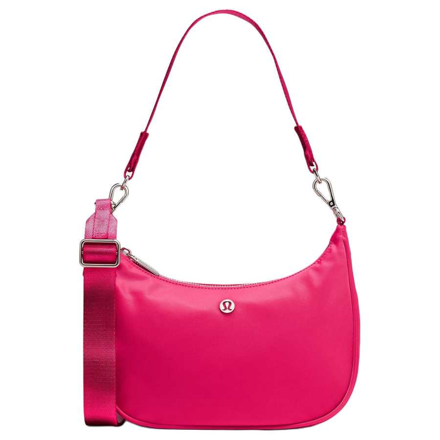 Lululemon Recycled Nylon Shoulder Bag Small Women's Raspberry Sauce Pink