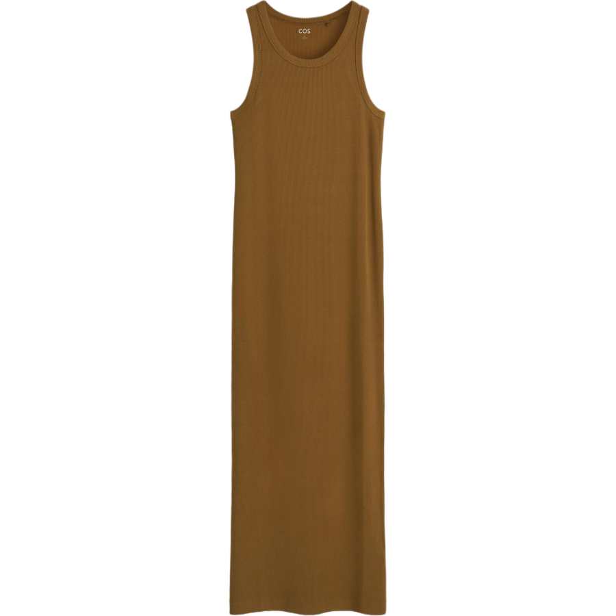 COS Sleeveless Dresses Women's Ochre Crew Neck Moderate