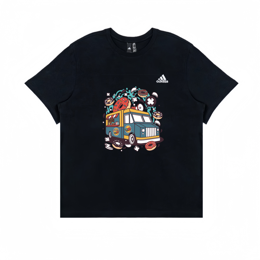 Adidas Adidas T Shirts Unisex Black Crew Neck Straight Fit
