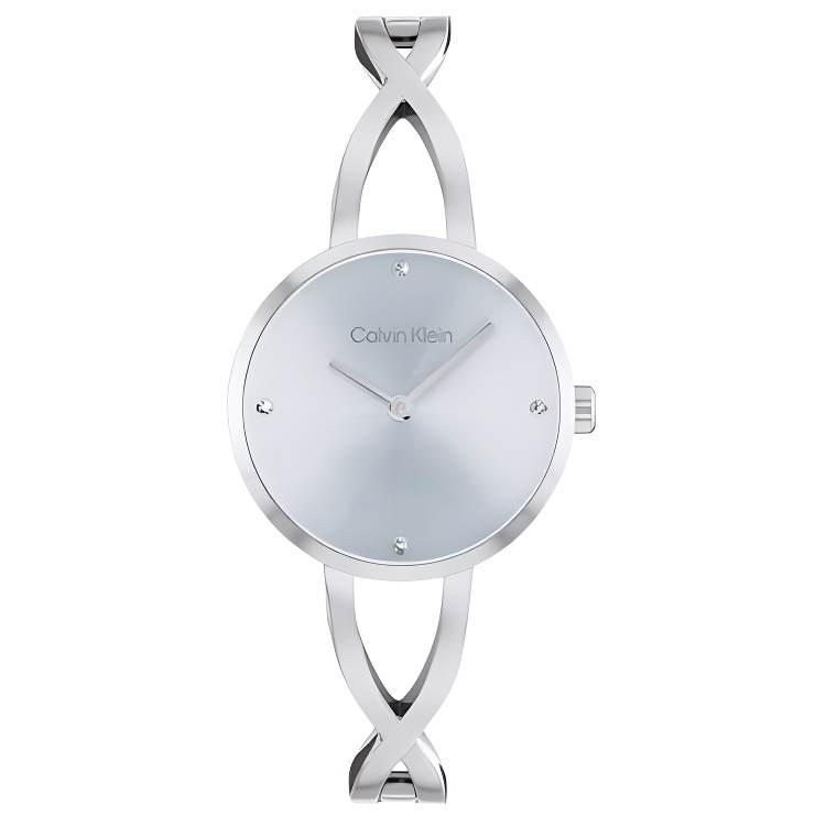 CALVIN KLEIN Wrist Watches Quartz Movement Stainless Steel Strap 28mm Blue Dial Women's Watch