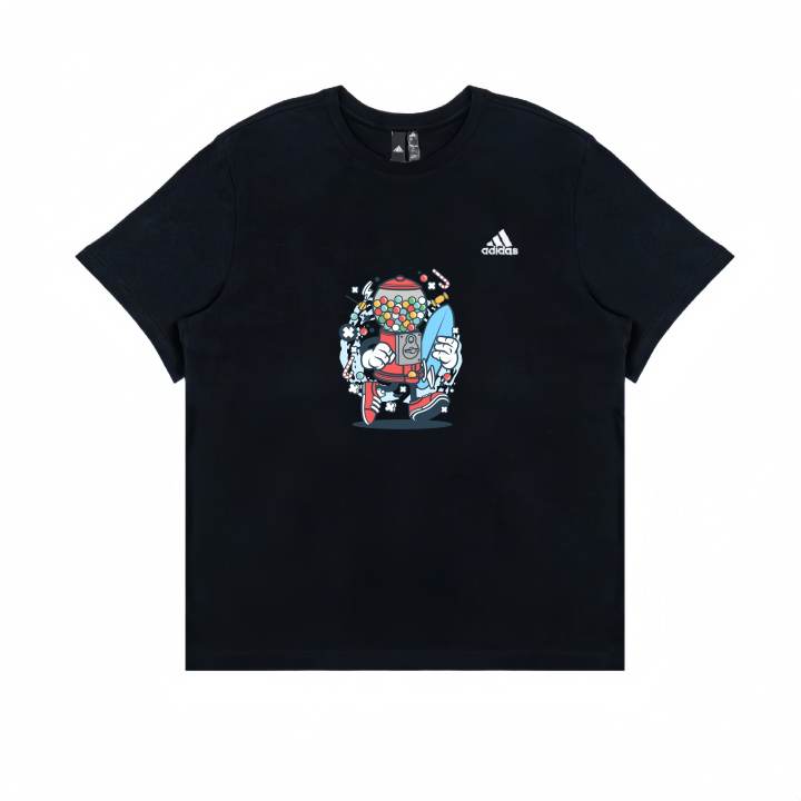 Adidas Adidas T Shirts Unisex Black Crew Neck Straight Fit